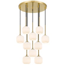Elara Frosted Glass 10 Light Pendant